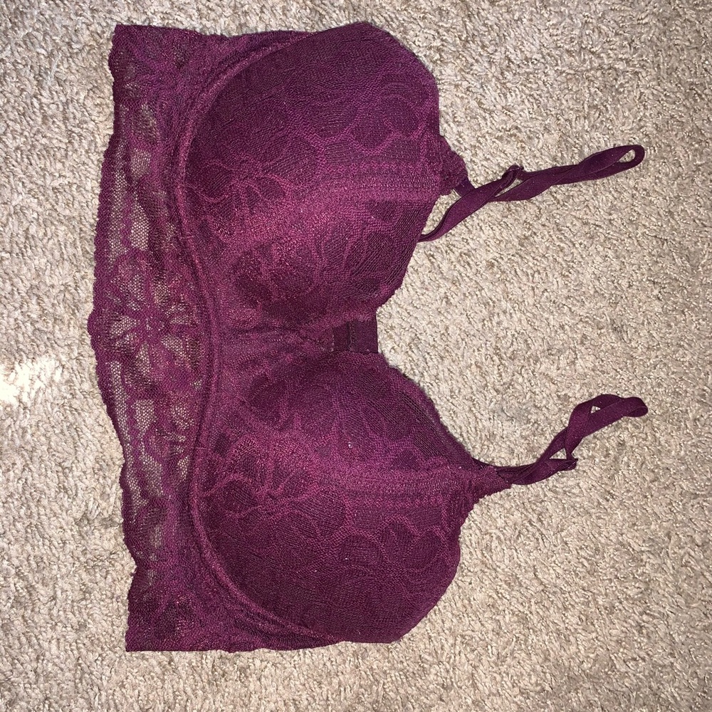 Maroon padded bralette